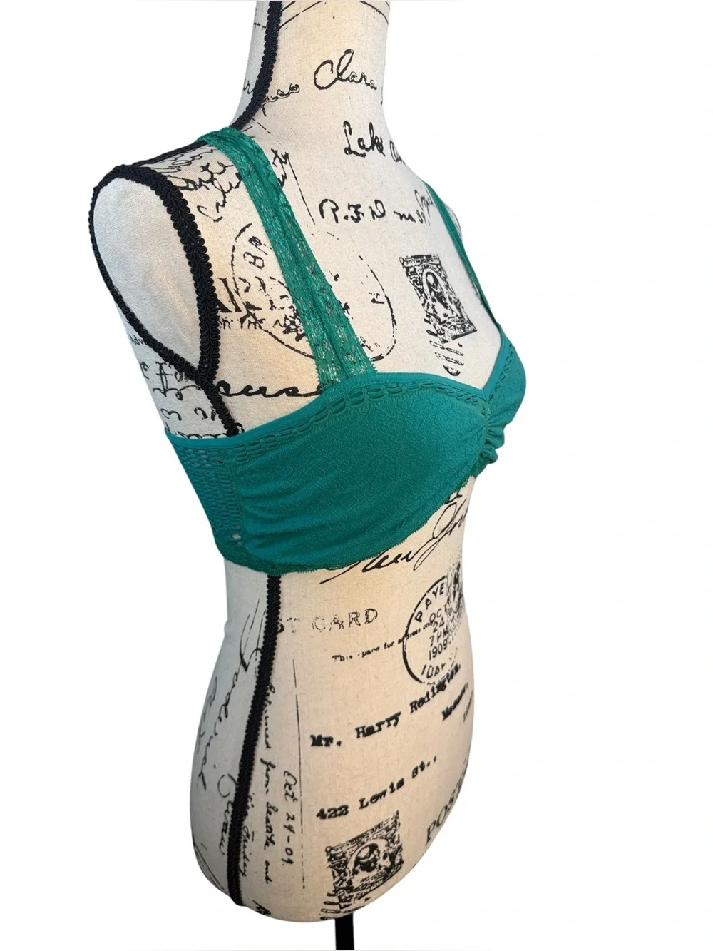 Free People Intimately Seamless Crochet Racerback Bralette size Medium/Large - Picture 4 of 11